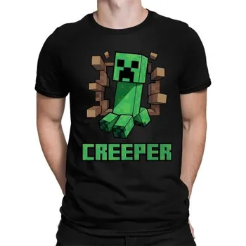 Žertovný předmět Creeper - pánské tričko s potiskem pro fanoušky hry Minecraft- Tričkový.cz