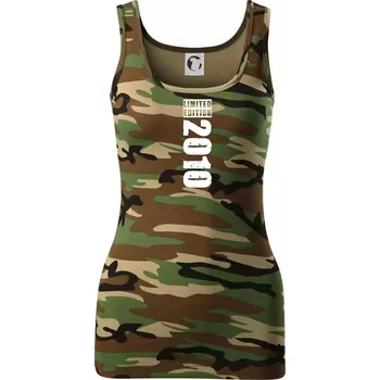 Dámské tričko Limited edition 2010 pruh - Dámské Maskáčové tílko - 2XL ( Hnědý maskáč )