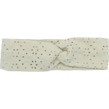 Čelenka Dětská čelenka překřížená béžová 0-6m