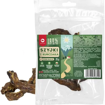 Pamlsek pro psa Maced 100% přírodní KRÁTKÉ KRKY 75g