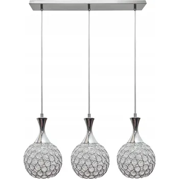 Závěsné svítidlo HowHomely 60 W stříbrné