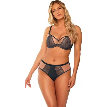 Podprsenka Modrá krajčovaná měkká podprsenka Gaia Bez kostic, tmavě modrá 65H i384_93988784