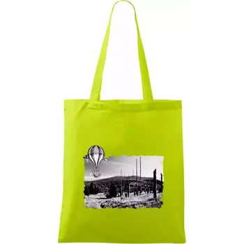 Retro Blatný vrch - Taška bavlněná - 42 x 38 cm ( Limetková )