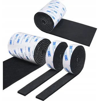 Podložka pod nábytek OCHRANNÉ FILCOVÉ PODLOŽKY POD NÁBYTEK se samolepicí vrstvou, ČERNÉ