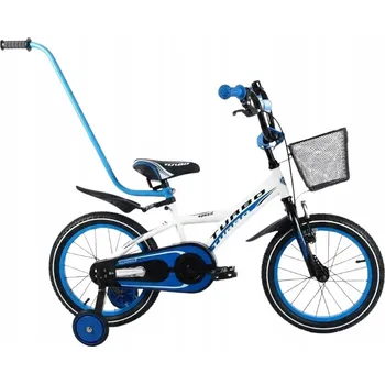 Dětské kolo Dětské kolo s bočními kolečky, bílo-modré BMX TURBO
