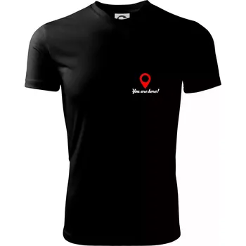 Chlapecké tričko You are here - Dětské triko sportovní (dresovina) - 146 cm/10 let ( Černá )