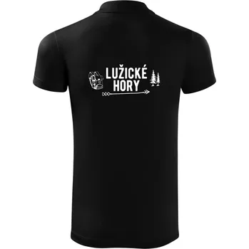 Pánská košile Lužické hory nápis - Polokošile Victory sportovní (dresovina) - 2XL ( Černá )