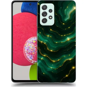 Pouzdro na mobilní telefon Picasee silikonový průhledný obal pro Samsung Galaxy A73 5G - Emerald