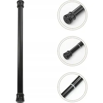 Tyč na sprchový závěs Rozpěrná sprchová tyč Gold start 50-80 x 25 mm černá