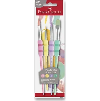 Umělecký štětec Sada štětců Faber-Castell Soft - pastelové, 4 ks