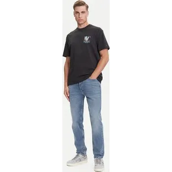 Pánské oblečení Tommy Jeans T-Shirt Novelty DM0DM21831 Šedá Relaxed Fit M