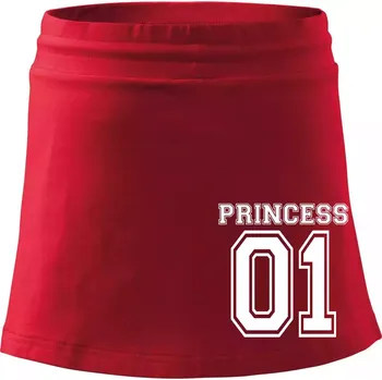 Dámská sukně Princess 01 - Sportovní sukně - two in one - S ( Červená )