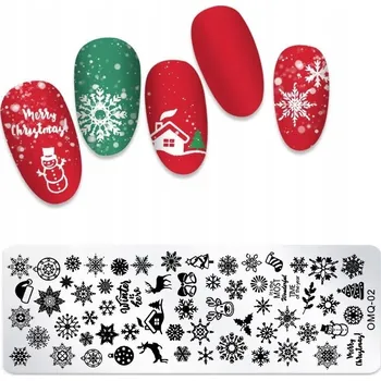 Přípravek na nehty Šablona / Destička na nehty pro zdobení nehtů