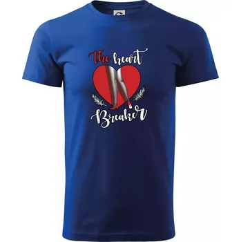 Pánské tričko The Heart breaker - srdce - Triko extra velké (5-8XL) - 8XL ( Královská modrá )