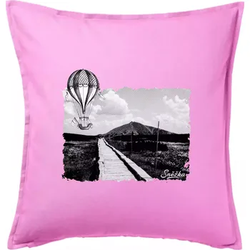 Polštář Retro Sněžka - Polštář 50x50 - 50x50 - Pouze potah ( Růžová )