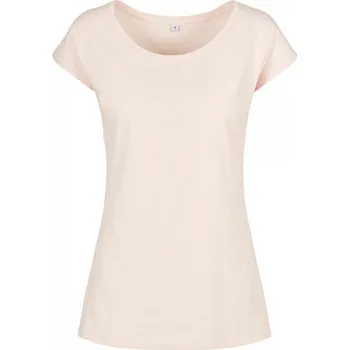 Dámské tričko Build Your Brand Basic Letní dámské tričko se širokým výstřihem Barva: lososová světlá, Velikost: 3XL BYBB013