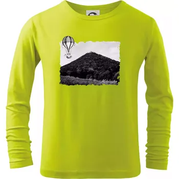 Dětská móda Retro Milešovka - Triko dětské Long Sleeve - 134 cm/8 let ( Limetková )