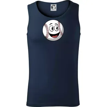 Parové triko - baseballová pálka a míček - Tílko pánské Core - S ( Námořní modrá (velmi tmavá - téměř černá) )