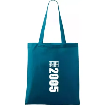 Limited edition 2005 pruh - Taška bavlněná - 42 x 38 cm ( Petrolejová )