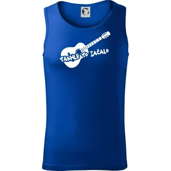 Kytara, takhle to všechno začalo - Tílko pánské Core - M ( Královská modrá )