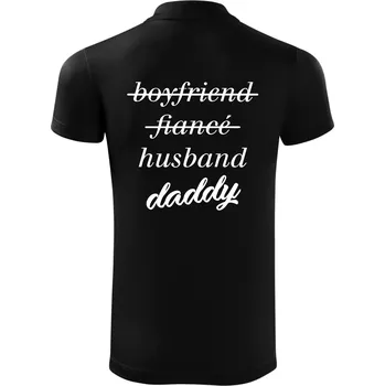 Pánská košile Partnerské triko nastávající rodiče - Polokošile Victory sportovní (dresovina) - 3XL ( Černá )