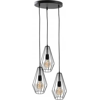 Závěsné svítidlo Keter-Lighting Lex Black 3-bodové E27
