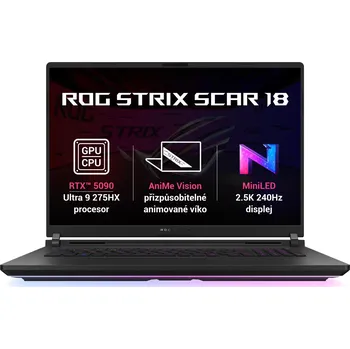 Notebook ASUS ROG Strix SCAR 18 G835LX-NEBULA077 Off Black (G835LX-NEBULA077)