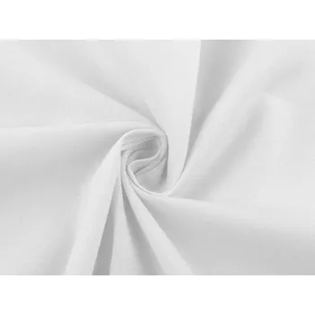 Bavlněná látka / plátno jednobarevná, barva 48 bílá