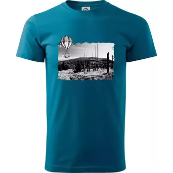 Pánské oblečení Retro Blatný vrch - Klasické pánské triko vyšší gramáže - XS ( Petrolejová )