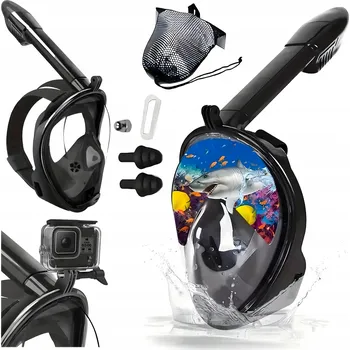 Bezpečnostní kamera Potápěčské Brýle pro potápění a šnorchlování, celoobličejová, pro bazén L/XL