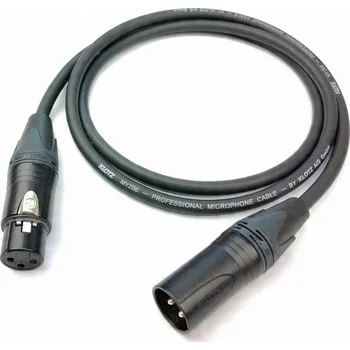 Audio kabel XLR - XLR kabel LGJ Group KLOTZ MY206 XLR/XLR NEUTRIK BLK 1m 1 m