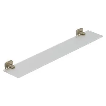 Drátěná police Kludi Vela S - Polička, délka 60 cm, sklo/kartáčovaný nikl 25973N5