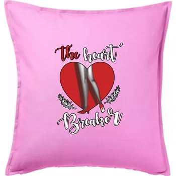 Polštář The Heart breaker - srdce - Polštář 50x50 - 50x50 - Pouze potah ( Růžová )