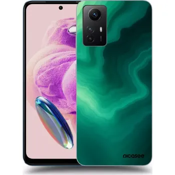 Pouzdro na mobilní telefon Picasee silikonový průhledný obal pro Xiaomi Redmi Note 12S - Malachite