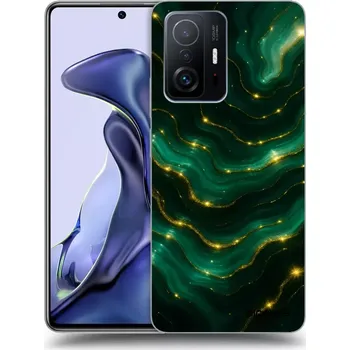 Pouzdro na mobilní telefon Picasee silikonový průhledný obal pro Xiaomi 11T - Emerald