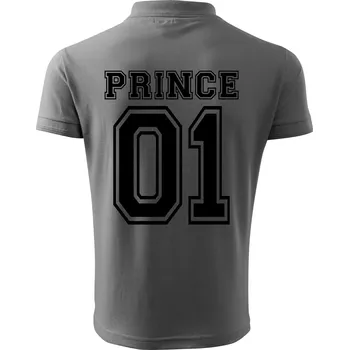Pánská košile Prince 01 - Polokošile pánská Pique Polo 203 - M ( Ocelově šedá )