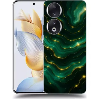 Pouzdro na mobilní telefon Picasee silikonový průhledný obal pro Honor 90 5G - Emerald