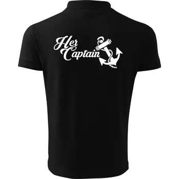 Pánská košile Her captain - Polokošile pánská Pique Polo 203 - 2XL ( Černá )