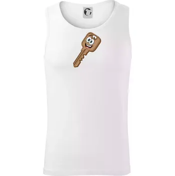 Parové triko - Zámek a klíč - Tílko pánské Core - L ( Bílá )