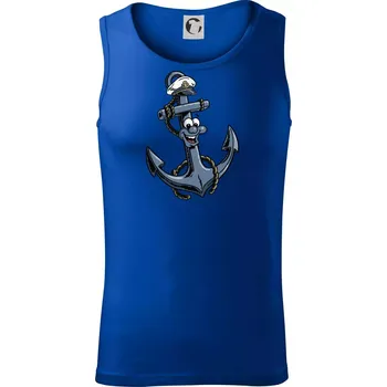Parové triko - Loď a kotva - Tílko pánské Core - S ( Královská modrá )