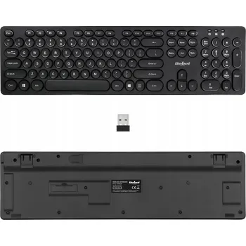 Klávesnice Bezdrátová klávesnice Rebel WK100, membránové klávesy, USB 2.0