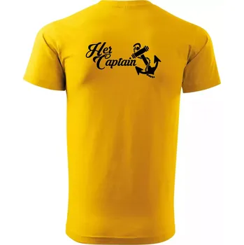 Pánské tričko Her captain - Triko extra velké (5-8XL) - 6XL ( Žlutá )