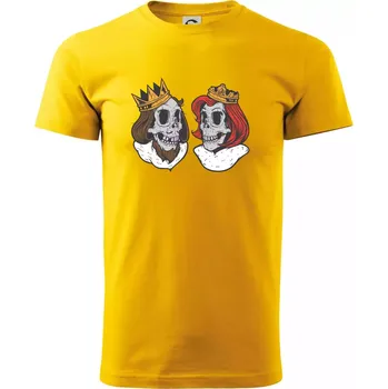 King and Queen lebky - Triko extra velké (5-8XL) - 7XL ( Žlutá )