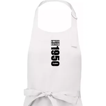 Kuchyňská zástěra Limited edition 1950 pruh - Pánská zástěra na vaření - Univerzální velikost ( Bílá )