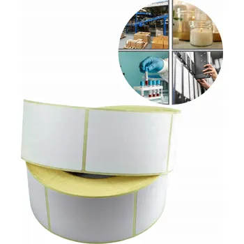 Samolepící etiketa Samolepící termo etikety 80 mm x 80 mm 500 ks čtvercové filtr fi40