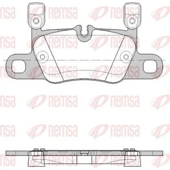 Brzdová destička Sada brzdových destiček, kotoučová brzda REMSA 1714.20