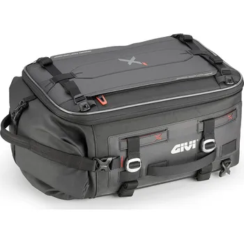 Zavazadlo na motocykl Xl02b vodotěsná taška givi rozšiřovací, černá, objem 25-35 l., upínací popruhy
