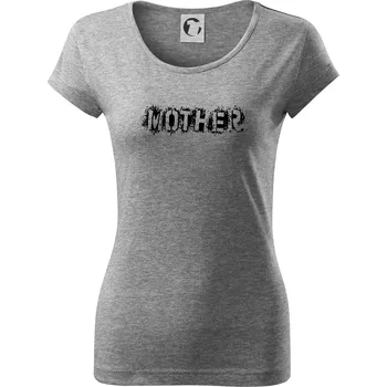 Párové triko Motherfucker - Dámské triko Pure - XS ( Tmavě šedý melír )