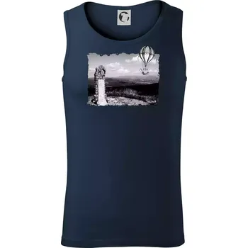 Retro Kralický Sněžník - Tílko pánské Core - XL ( Námořní modrá (velmi tmavá - téměř černá) )