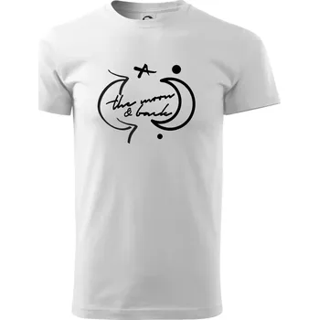 Pánské tričko The moon and back - Triko extra velké (5-8XL) - 7XL ( Bílá )